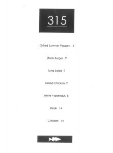 Proposed 315 menu